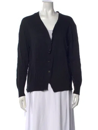 Pre-owned Pas De Calais V-neck Sweater In Black