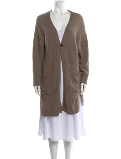 Pre-owned Pas De Calais V-neck Sweater In Brown