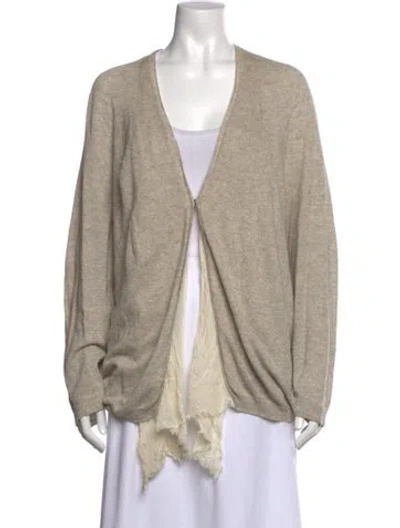 Pre-owned Pas De Calais V-neck Sweater In Neutral