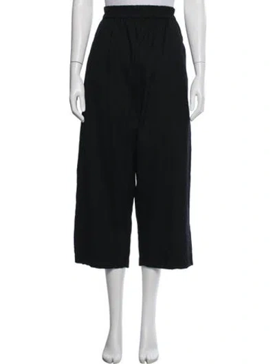 Pre-owned Pas De Calais Wide Leg Pants In Black
