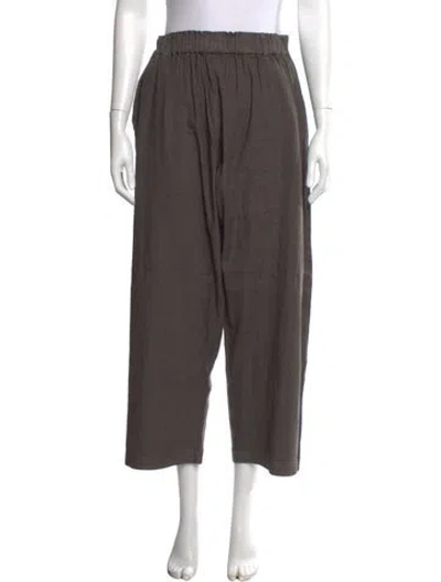 Pre-owned Pas De Calais Wide Leg Pants In Gray