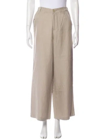 Pre-owned Pas De Calais Wide Leg Pants In Neutral
