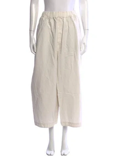 Pre-owned Pas De Calais Wide Leg Pants W/ Tags In Neutrals