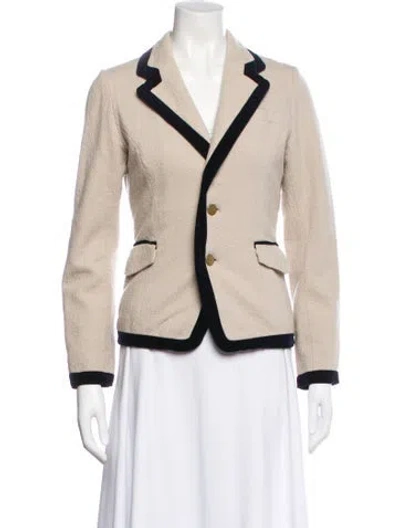 Pre-owned Pas De Calais Wool Blazer In Neutral