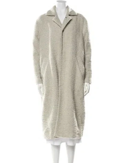 Pre-owned Pas De Calais Wool Coat In Neutral