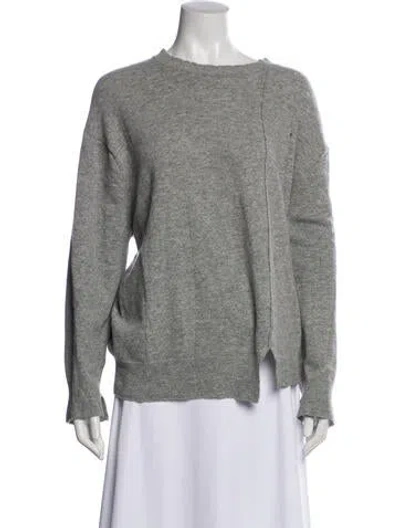 Pre-owned Pas De Calais Wool Crew Neck Sweater In Gray