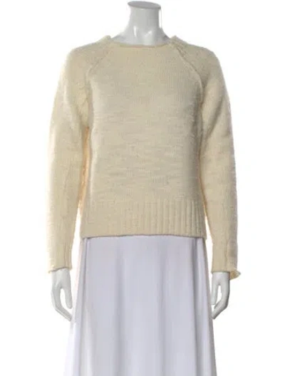 Pre-owned Pas De Calais Wool Crew Neck Sweater In Neutral