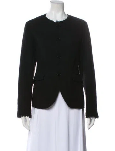 Pre-owned Pas De Calais Wool Evening Jacket In Black