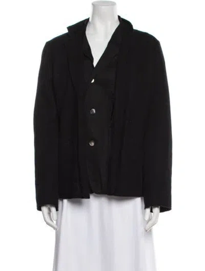 Pre-owned Pas De Calais Wool Jacket In Black
