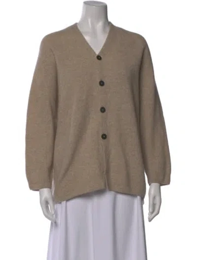 Pre-owned Pas De Calais Wool V-neck Sweater In Neutral