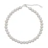 Pas De Marque Women's Sterling Silver Beaded Choker La Chenille Grande In Silver