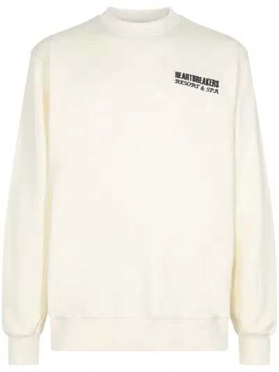 Pas De Mer Heartbreakers Crew-neck Sweatshirt In Neutrals