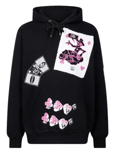 Pas De Mer Poker Hoodie In Black