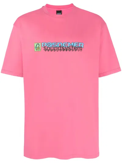 Pas De Mer Soundsystem Graphic-print T-shirt In Pink