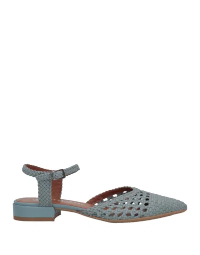 Pas De Rouge Ballet Flats In Blue
