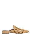 Pas De Rouge Woman Mules & Clogs Mustard Size 11 Soft Leather In Yellow