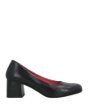 Pas De Rouge Woman Pumps Black Size 11 Leather In Black