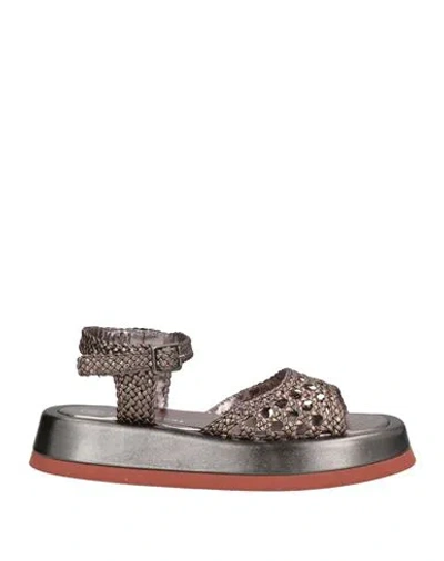 Pas De Rouge Woman Sandals Bronze Size 6 Soft Leather In Yellow