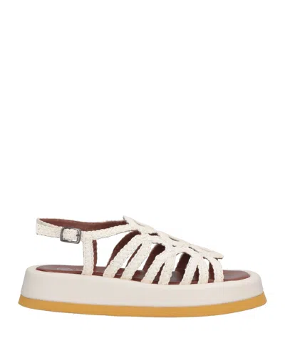 Pas De Rouge Sandals In Off White