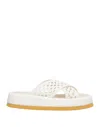 Pas De Rouge Sandals In Off White