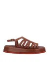 Pas De Rouge Sandals In Brown