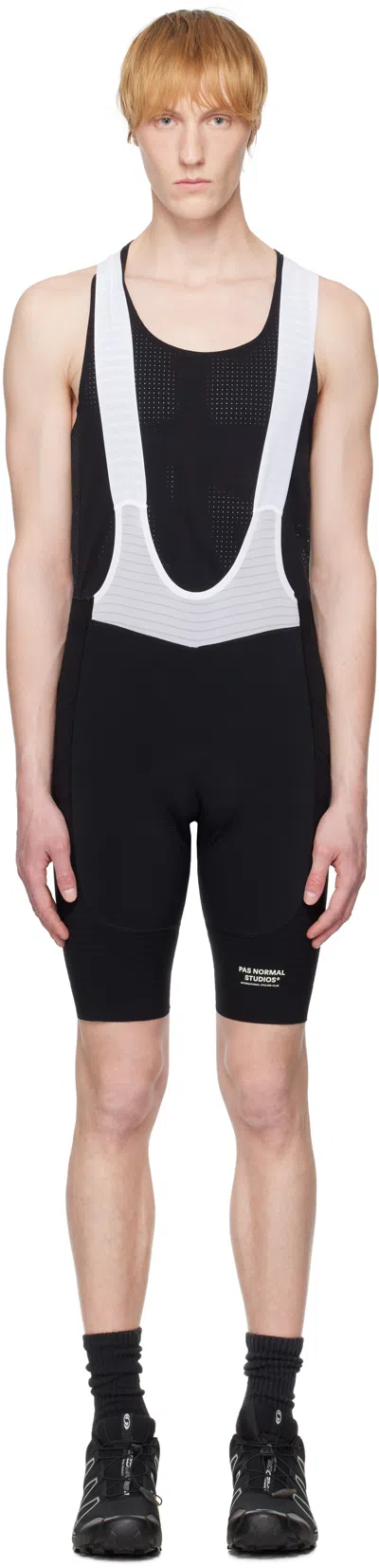 Pas Normal Studios Black & White Mechanism Pro Bib Shorts