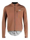 Pas Normal Studios Front Logo Cycling Jacket In Brown