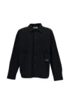 Pas Normal Studios Buttoned Shirt Jacket In Black