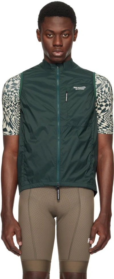 Pas Normal Studios Green Essential Vest In Petroleum