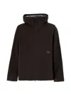 Pas Normal Studios Hooded Logo-print Jacket In Burgundy