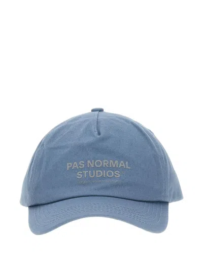 Pas Normal Studios Logo-embroidered Cotton Cap In Blue