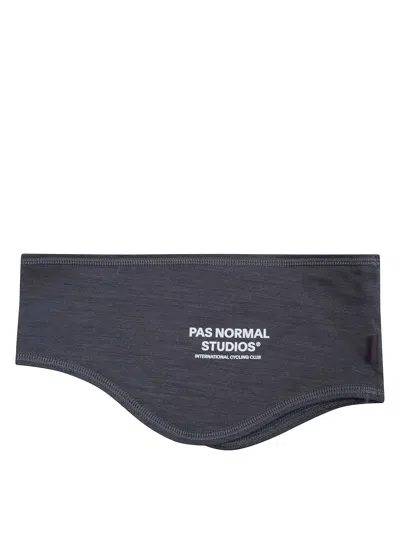 Pas Normal Studios Logo Merino Headband In Blue