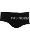 Pas Normal Studios Logo-print Headband In Black