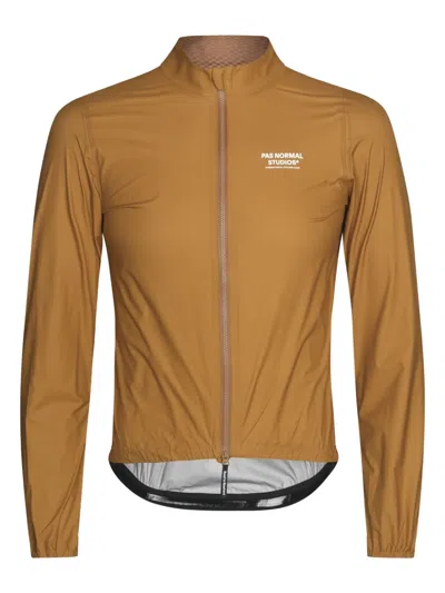 Pas Normal Studios Long-sleeve Front-zip Jacket In Brown
