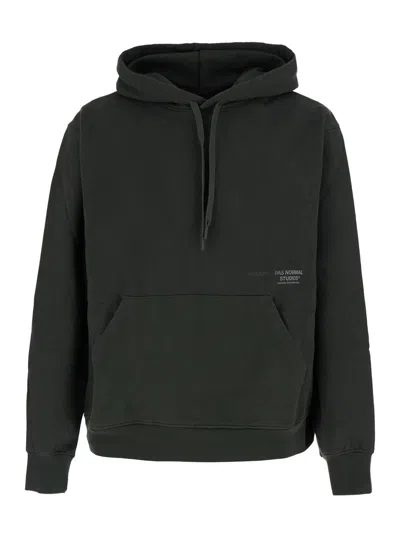 Pas Normal Studios Men's Off-race Tech Fabric Zip Hoodie With Hood & Pockets In Green