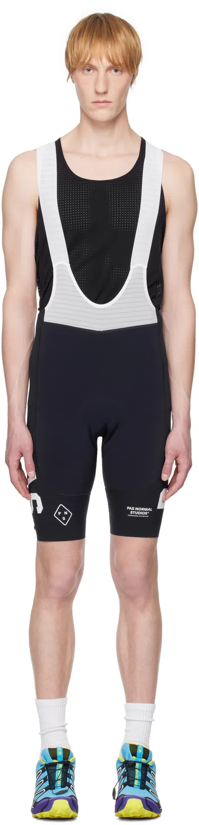 Pas Normal Studios Navy & White 'pas' Mechanism Pro Bib Shorts