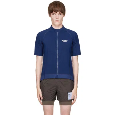 Pas Normal Studios Navy Cycling Essential Jersey In Blue