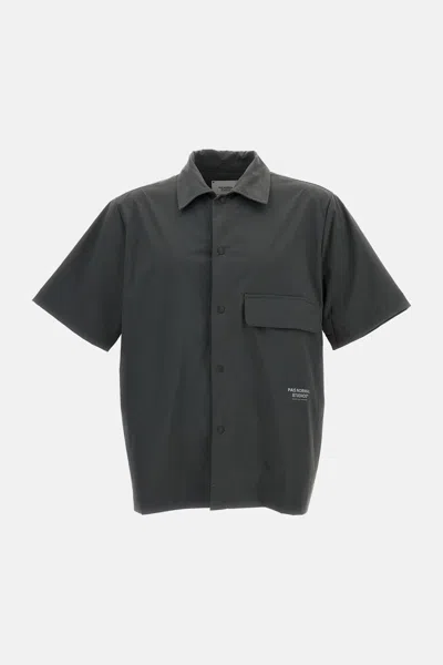 Pas Normal Studios Off-race Gray Nylon Short-sleeve Shirt