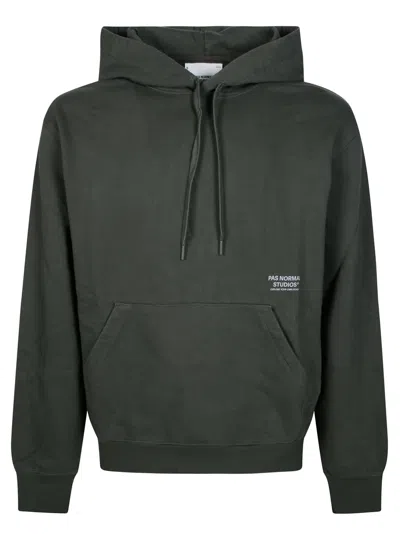 Pas Normal Studios Off Race Hoodie For Men In Green