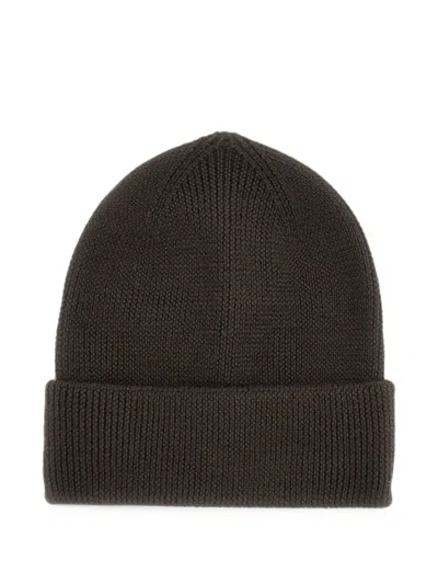 Pas Normal Studios Off-race Knitted Beanie Hat In Brown