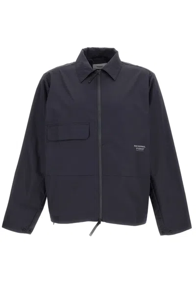 Pas Normal Studios Off-race Orange Utility Jacket In Blue