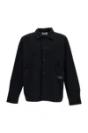 Pas Normal Studios Buttoned Shirt Jacket In Black