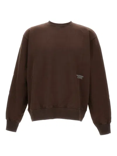 Pas Normal Studios Organic-cotton Crew-neck Sweatshirt In Brown