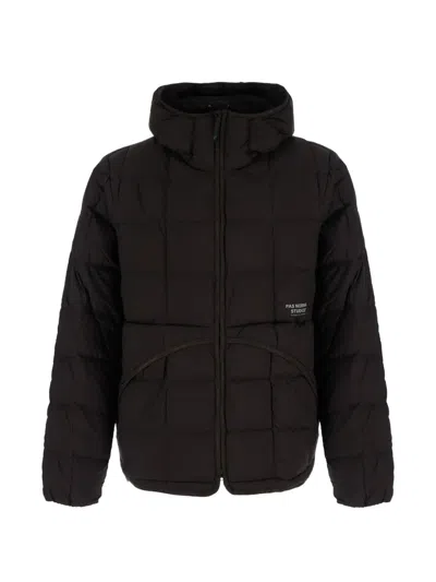 Pas Normal Studios Quilted Hooded Jacket In Black