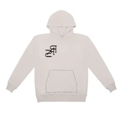 Pas Une Marque Neutrals Reversed Hoodie Pearl Grey I In Gray