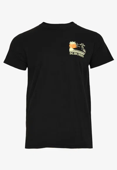 Pasadena Leisure Club Better Burbs Crewneck T-shirt In Black