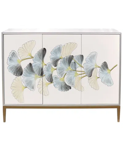 Pasargad Home Annabelle Side Table In Silver