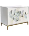Pasargad Home Annabelle Silver Nightstand In Multi