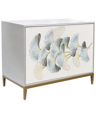 Pasargad Home Annabelle Silver Nightstand In Multi