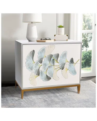 Pasargad Home Annabelle Silver Nightstand